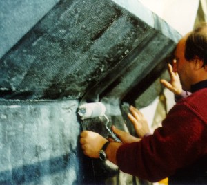 palazzo telecom posa tessuto